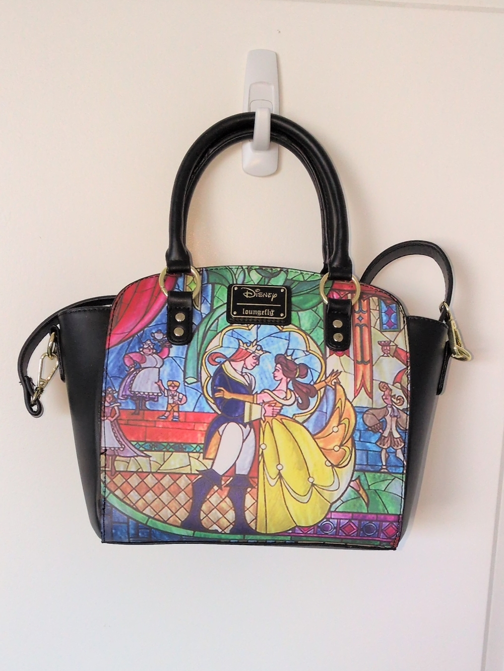 Loungefly Beauty and the Beast Belle Castle Crossbody Bag